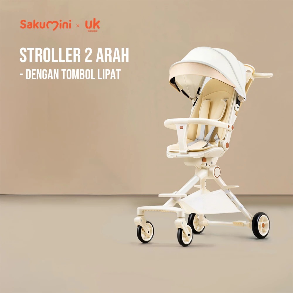 Sakumini Stroller Portable Foldable Kereta Dorong Lipat Canopy Anak Bayi Travelling - READY MANADO