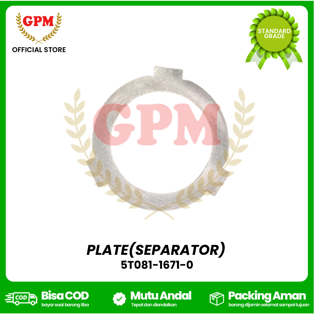 PLATE(SEPARATOR) / PLAT KAMPAS (TIPIS) DC-35 / 5T081-1671-0