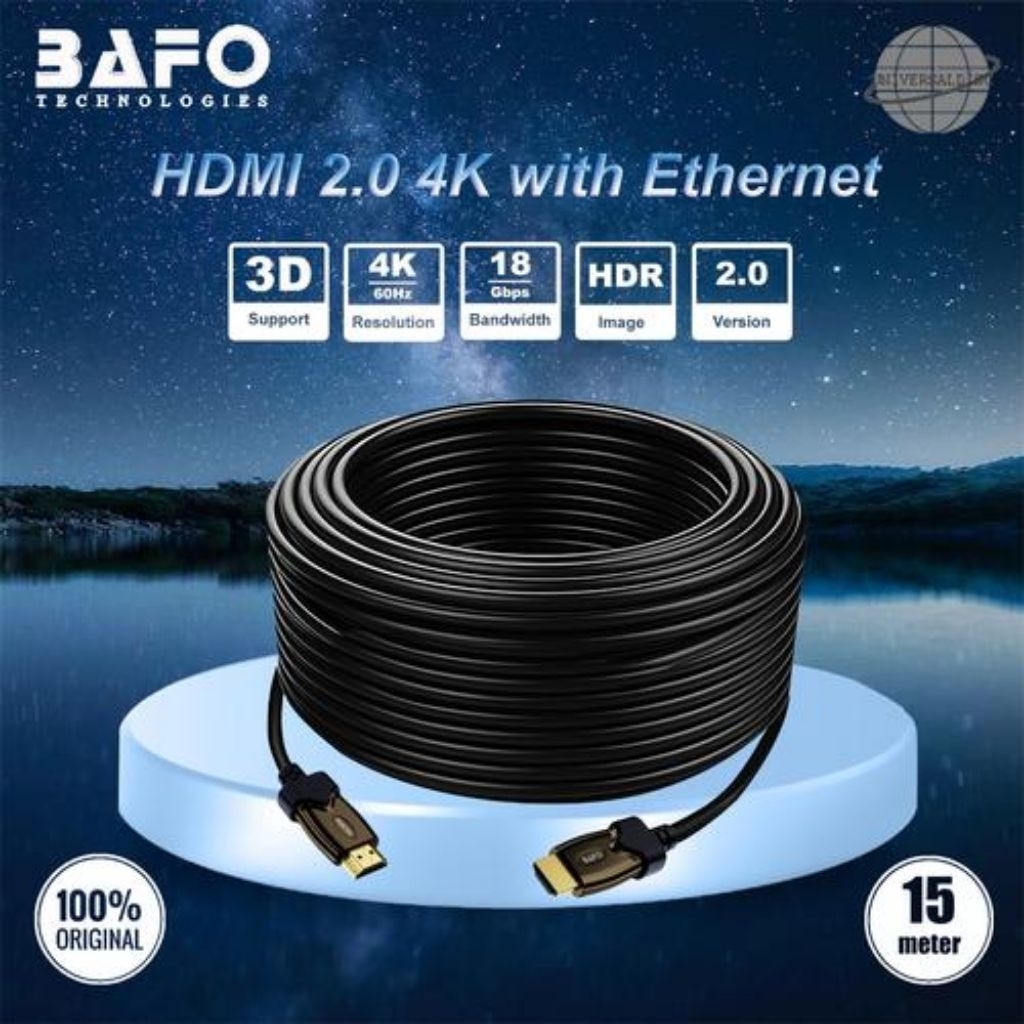 BAFO KABEL HDMI FIBER OPTIK 15 m