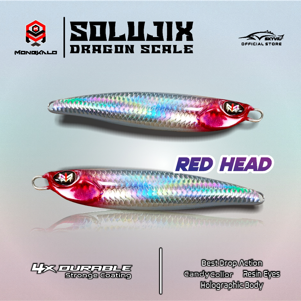 Mongkalo Solujix Sisik-Kecil noGID noMotif Candy 30 Merah