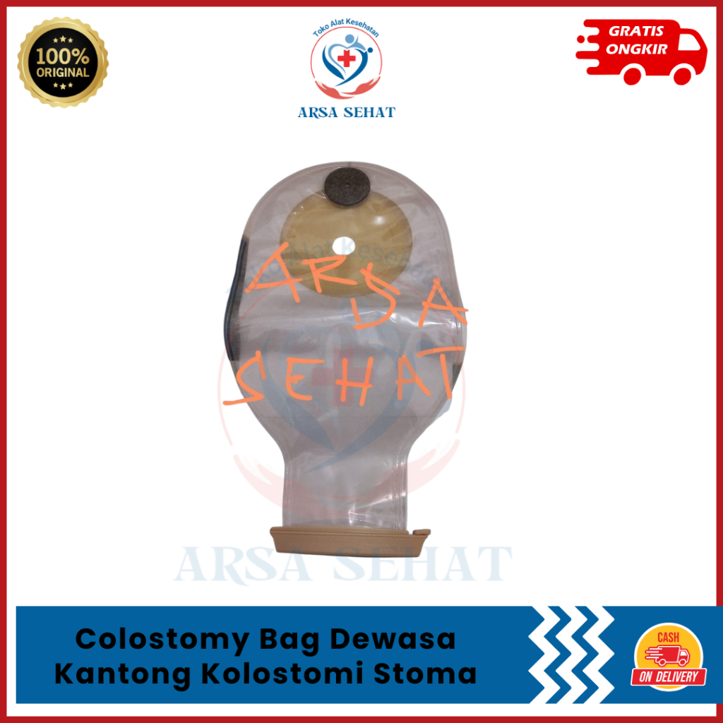 Colostomy Bag Dewasa Kantong Kolostomi Stoma Dewasa (1 Pcs) klip Seperti Alcare