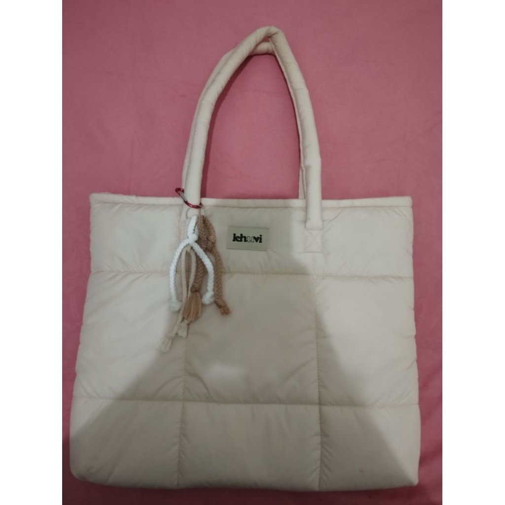 PL totebag puffy (blush)