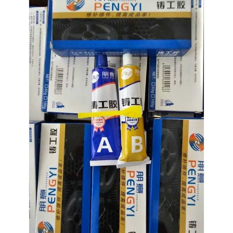 Lem Epoxy AB 20gr Penambal Steel Metal Radiator Lem Anti Bocor