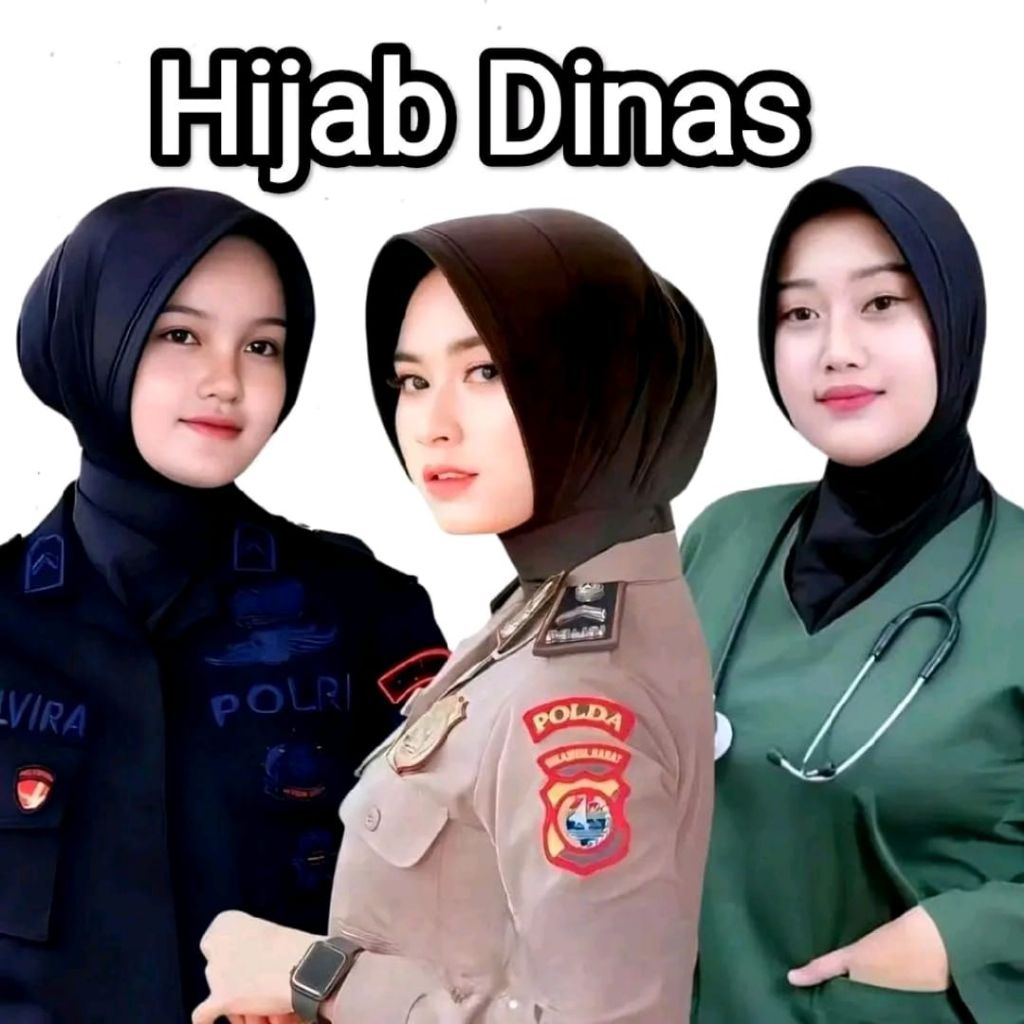 JILBAB DINAS POLWAN / KERUDUNG DINAS POLWAN