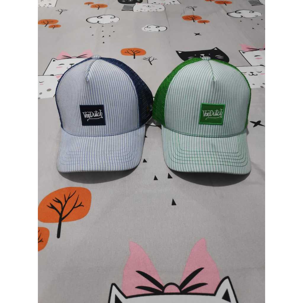 Topi Von Dutch Original - Trucker Hat 1247 Unisex Ori Mall, Logo Bordir Premium