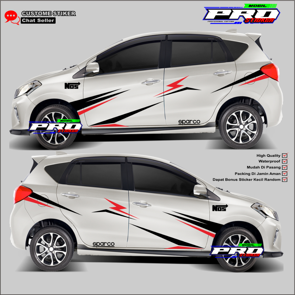 NEW Stiker mobil honda jazz honda brio satya ayla calya stiker mobil honda jazz
