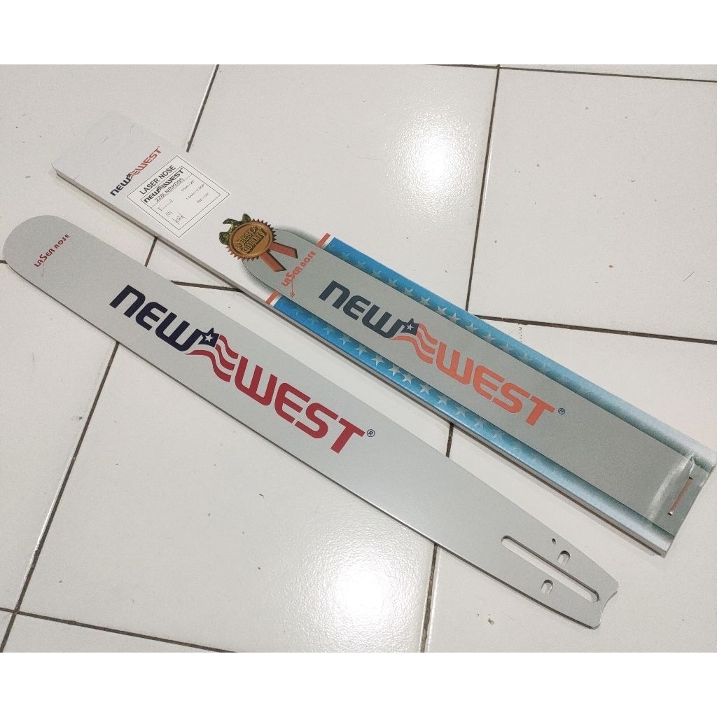 Guide Bar Senso New West 22" 38T Laser Baja - Untuk Chainsaw Kecil 598 588 628 5200/5800 Co