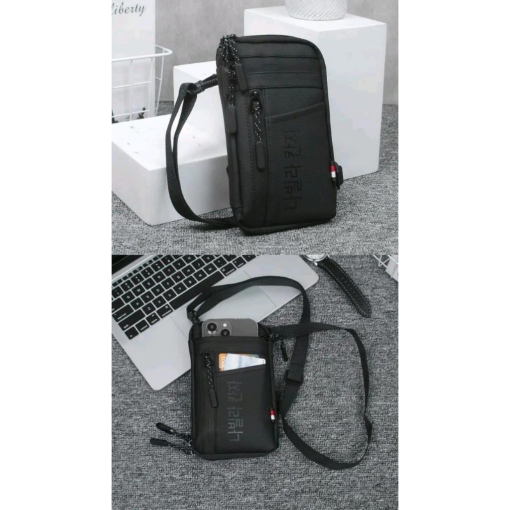 Tas hp tas selempang pria original waterproof cowok