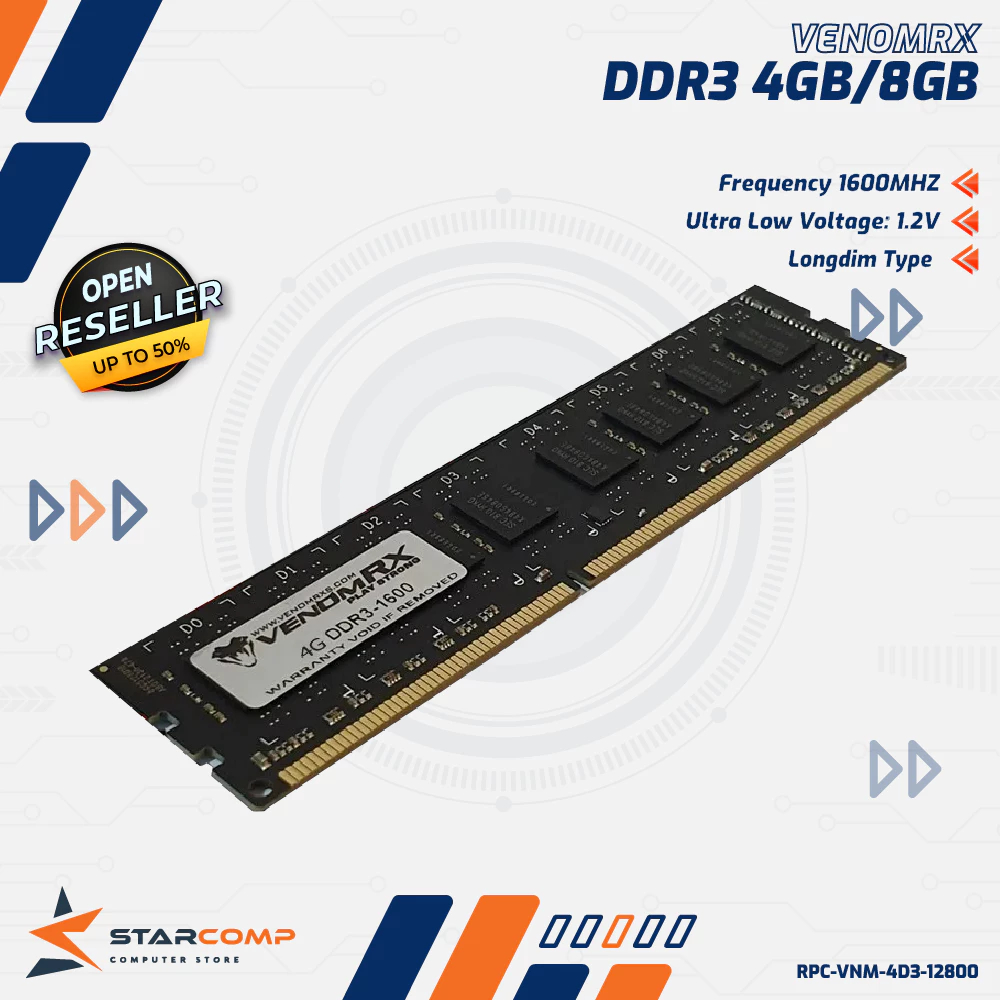 Longdimm VenomRX 4GB 8GB DDR3  1600Mhz Memory RAM  PC
