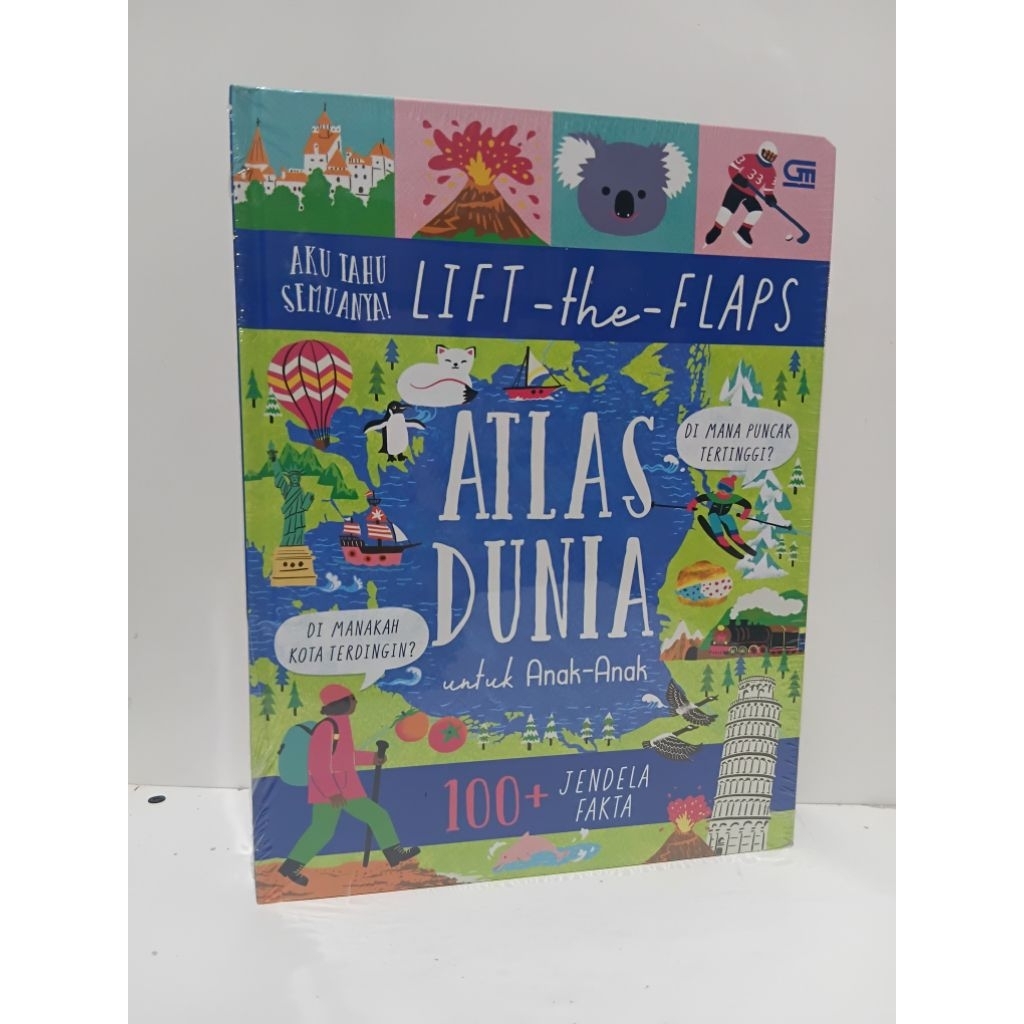 Buku nak ( U 5+ )  ATLAS DUNIA Untuk Anak Anak. 100 + Jendela Fakta.