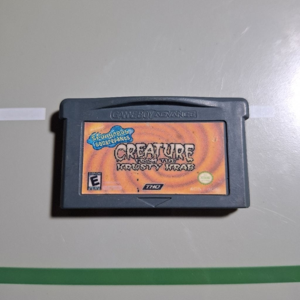 Kaset Gameboy Advance Spongebob Squarepants Creature From The Krusty Krab