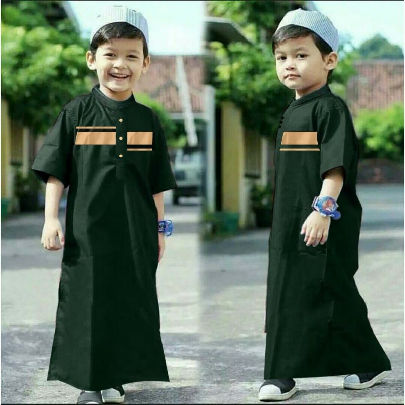 Baju Koko Jubah Anak Laki laki / Gamis Anak Laki Laki Terbaru Model Maroko