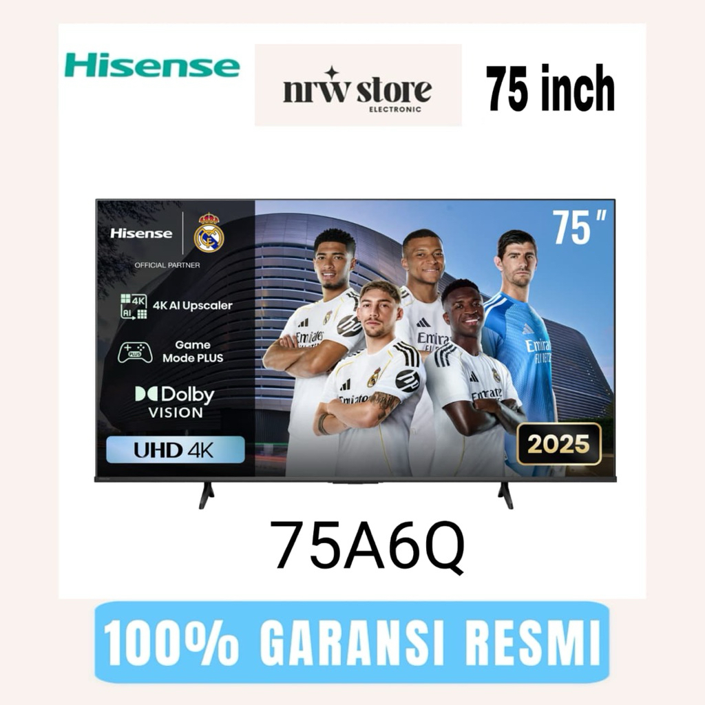 Hisense 75A6Q 4K Smart tv os Vidaa tv 75 inch 2025