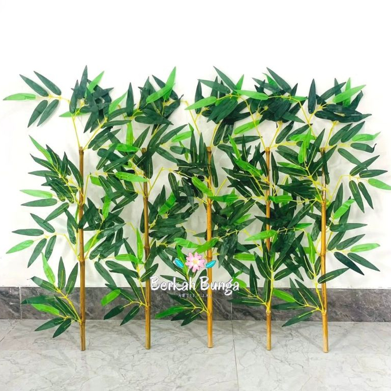 Batang Bambu T 75cm Artificial tanaman hias dekorasi hiasan rumah bambu partisi penyekat pembatas ru