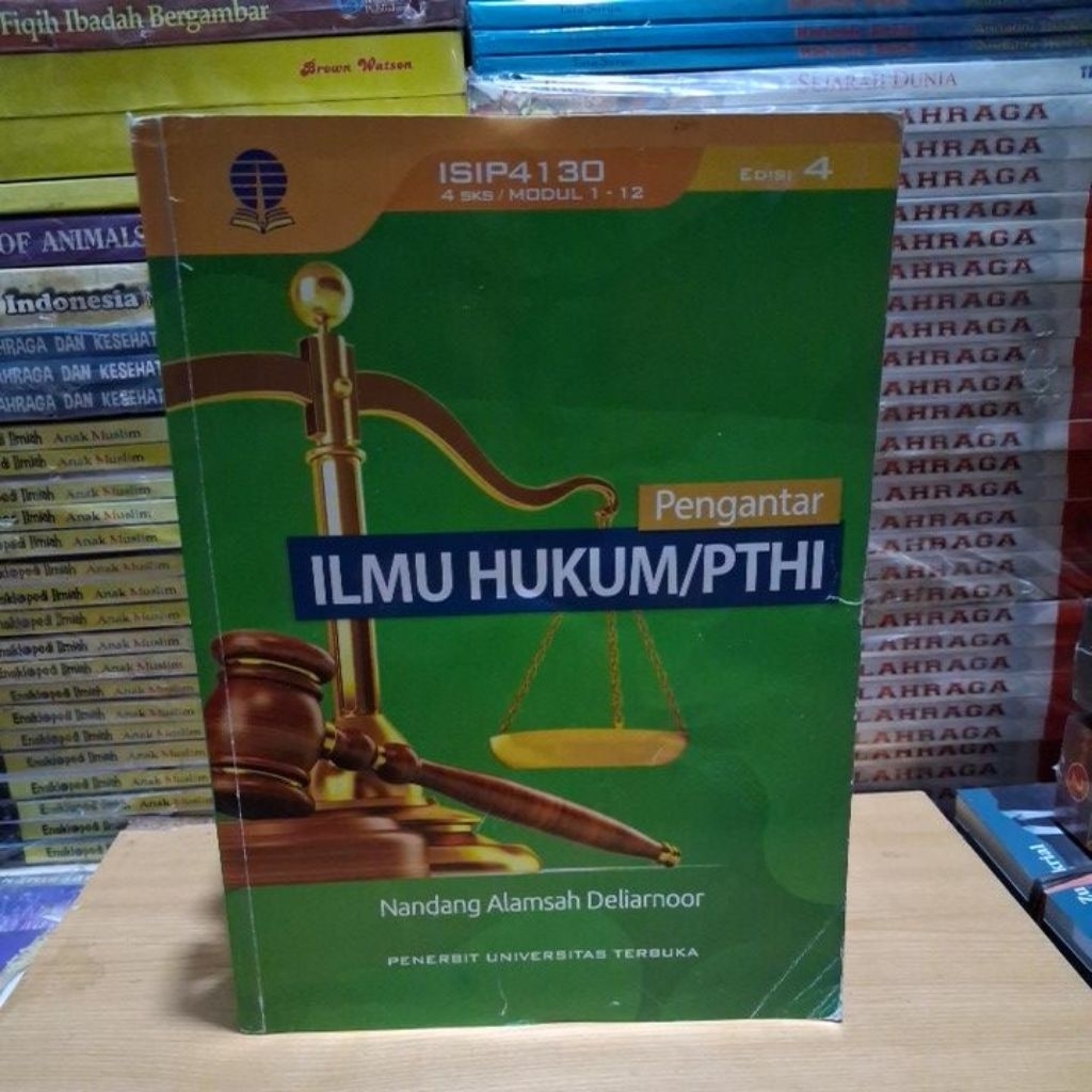 Buku Original Pengantar ILMU HUKUM/PTHI EDISI 4 UNIVERSITAS TERBUKA UT