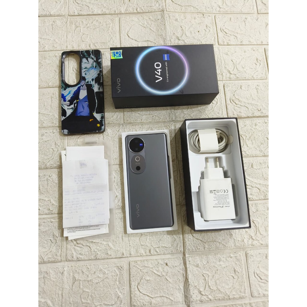 Vivo V40 [5G] Ram 12+12/256 Fullset Original (Seken Mulus)