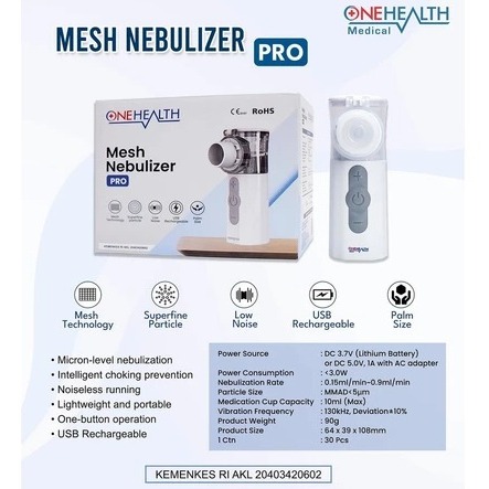 Mesh Nebulizer Pro Recharge Onehealth / Nebulizer Mesh