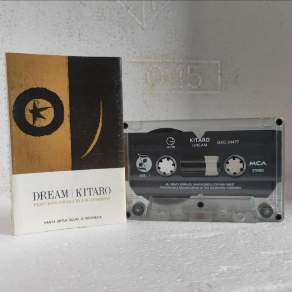 kaset pita KITARO dream feat Jon Anderson of yes new age