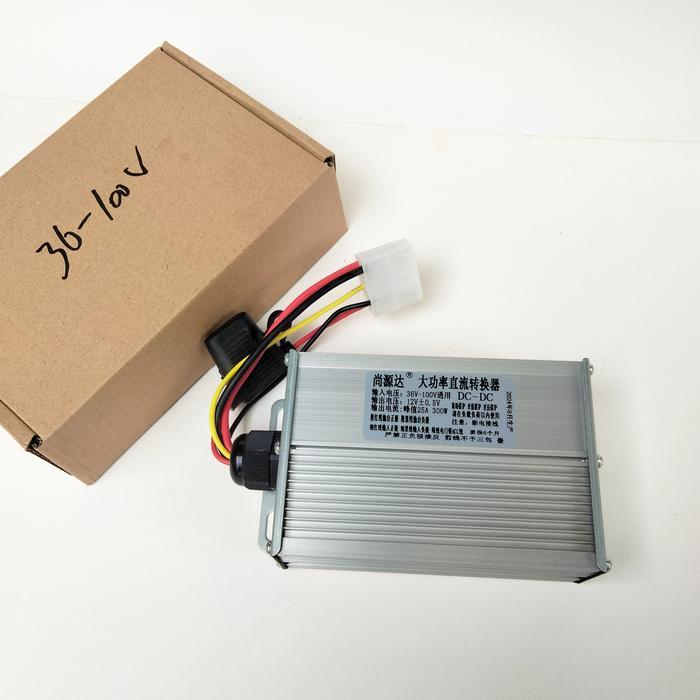 Converter DC Step Down 25A Input 36V 48V 56V 72V 96V 100V To 12V 25A DC konverter Adapter