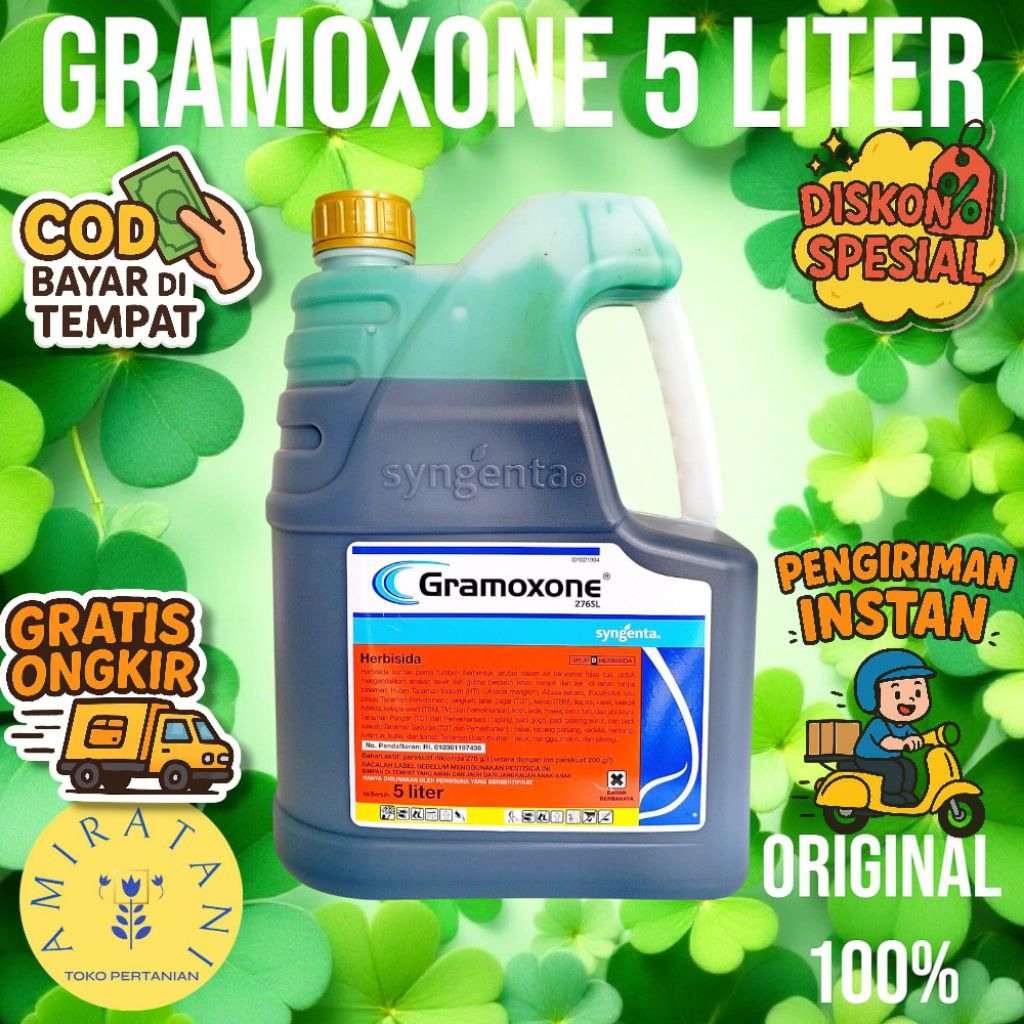 HERBISIDA/RACUN RUMPUT GRAMOXONE 276SL KEMASAN 5 LITER