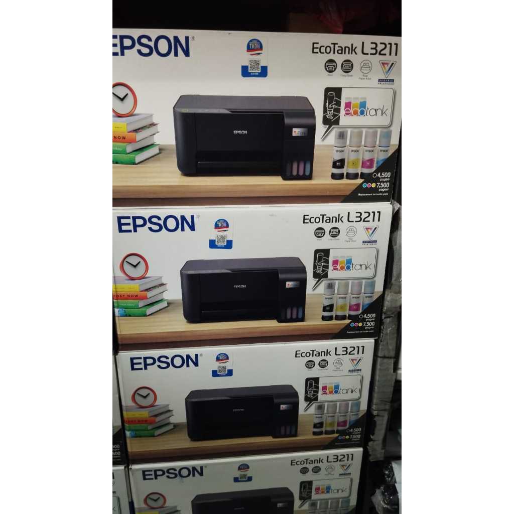 Printer EPSON L3211 L-3211 Pengganti L3210 L-3210 Print Scan Copy Inktank Ecotank sudah TKDN