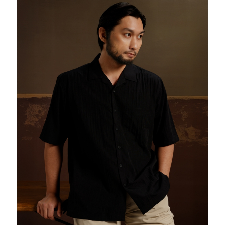 Nue Airy Short Sleeve Shirt - Muhajir Project Store - Kemeja Lengan Pendek Pria Sehari-hari bahan ri