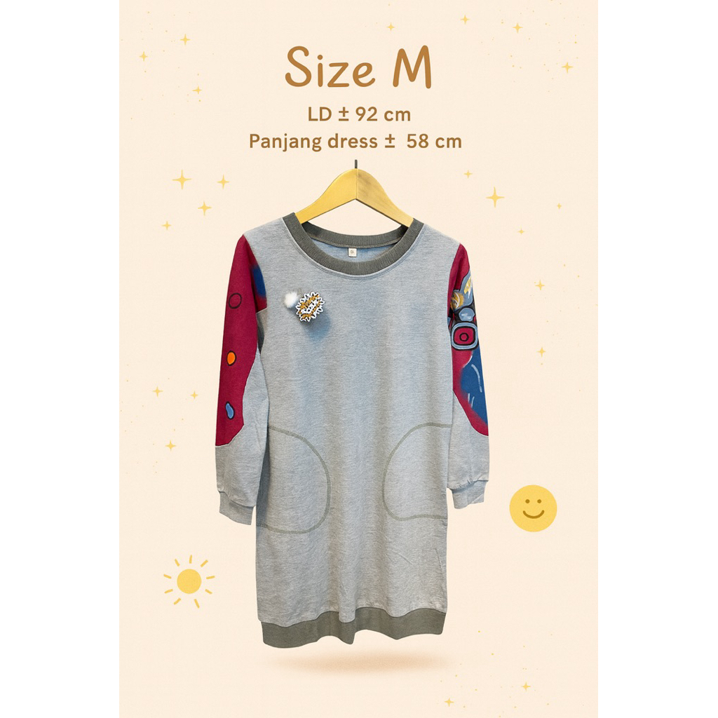 Dress Santai Wanita Lengan Panjang – Homewear Lucu & Stylish