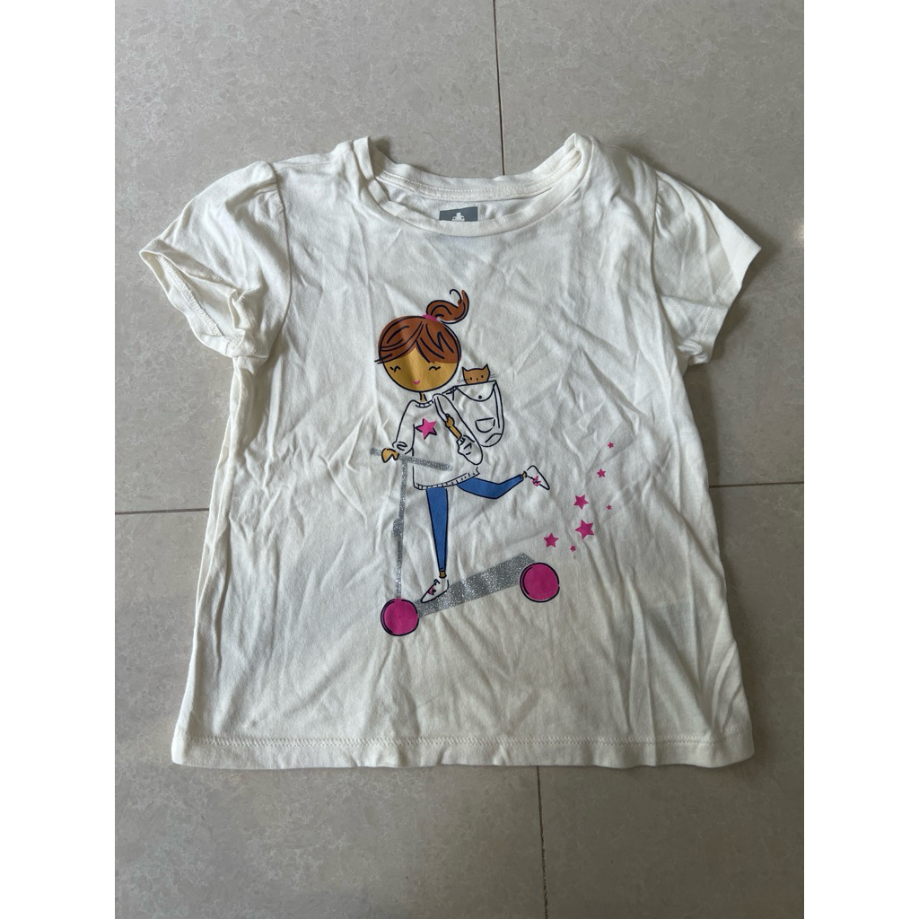 kaos anak perempuan skuter scooter