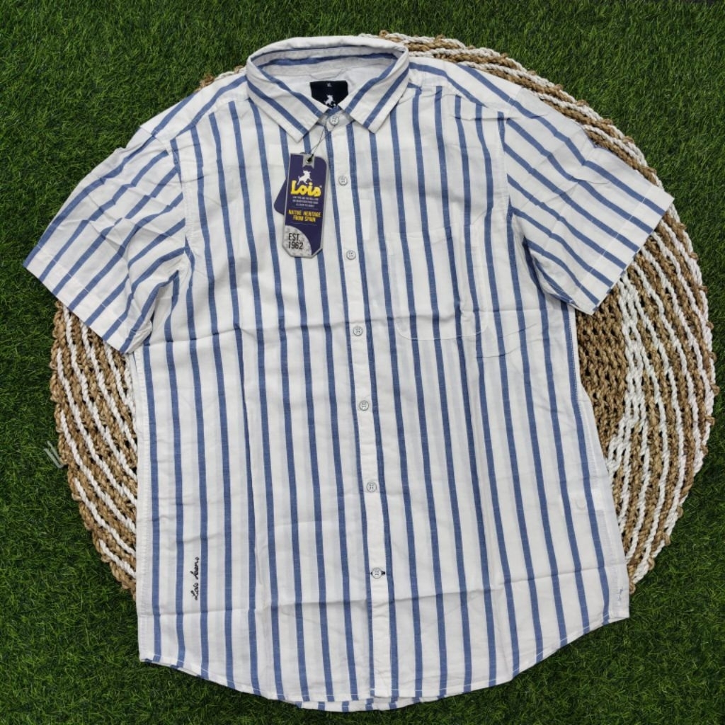 BAJU KEMEJA LOIS JEANS ORIGINAL SLIMFIT REGULER FIT ORI KATUN POLOS KOTAK PRINTING