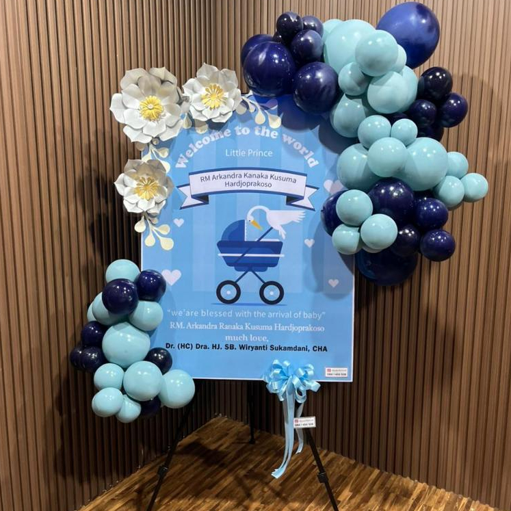 Dqueen Florist - Bunga papan balon kertas - ucapan selamat - Jakarta - custom - Ulang tahun