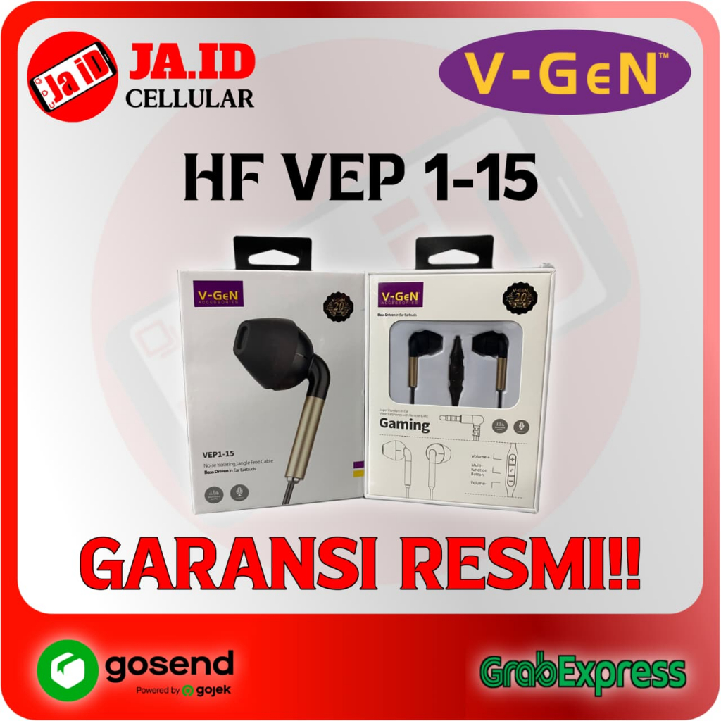HANDSFREE HEADSET GAMING VGEN VEP1-15 ORIGINAL RESMI