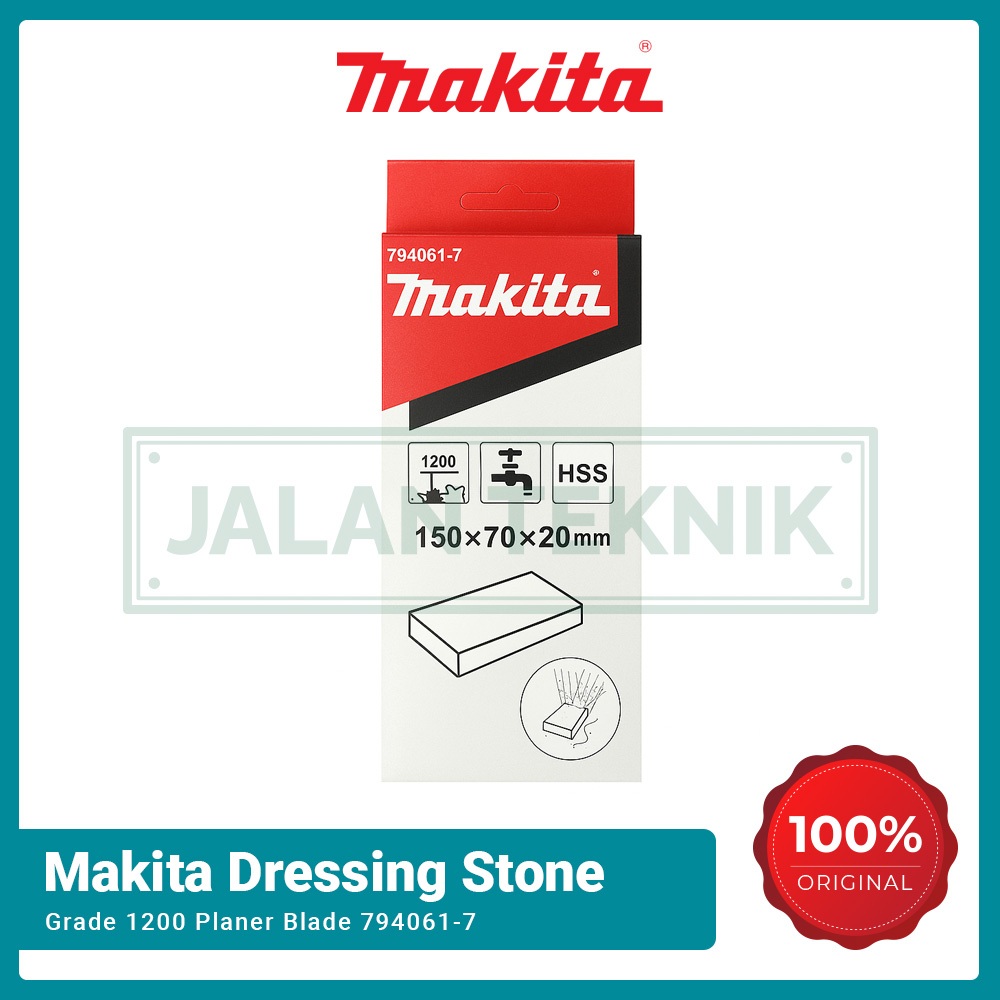 Makita Batu Asah Mata Pisau Mesin Serut Ketam 150mm Dressing Stone Grade 1200 Planer Blade 794061-7