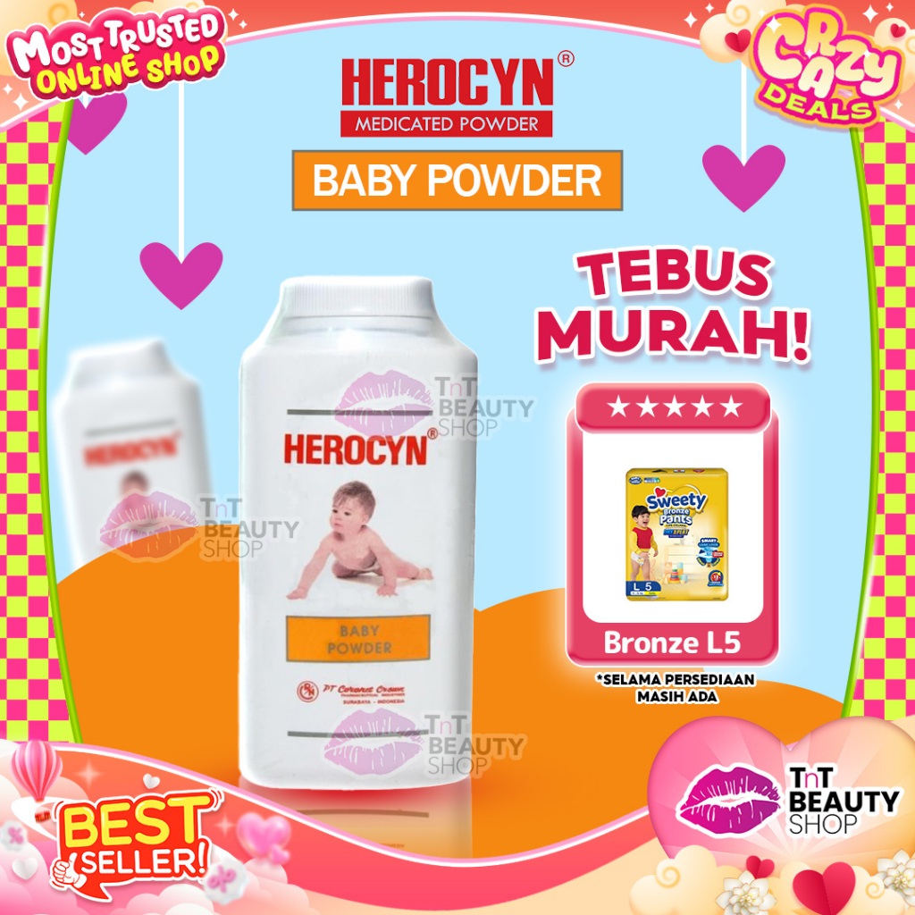 Herocyn Baby Powder 200gr - Bedak Bayi | TnT Beauty Shop