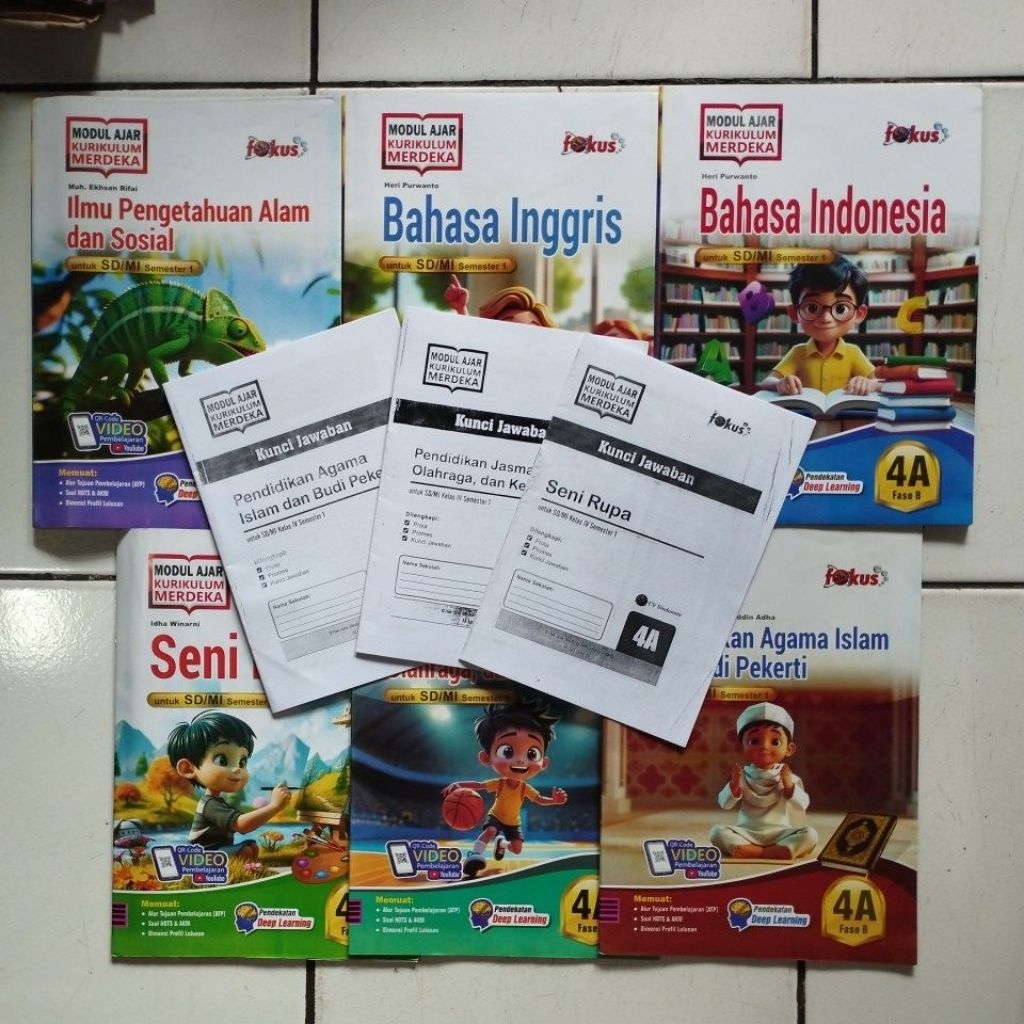 LKS KELAS 4 + KUNCI (SEBAGIAN) FOKUS