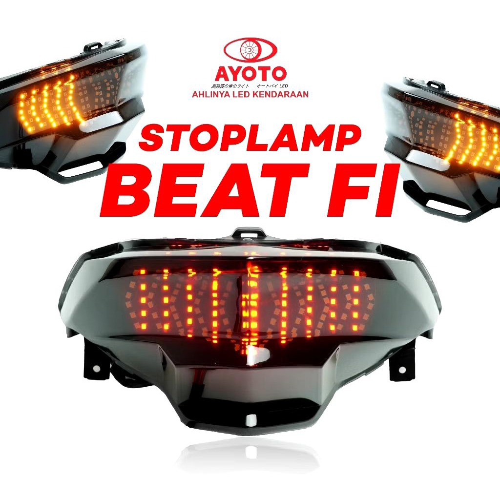 AYOTO Stoplamp Full Set Running Motor Vario Beat FI/ESP & Deluxe LED Kualitas Tinggi Plug and Play 1