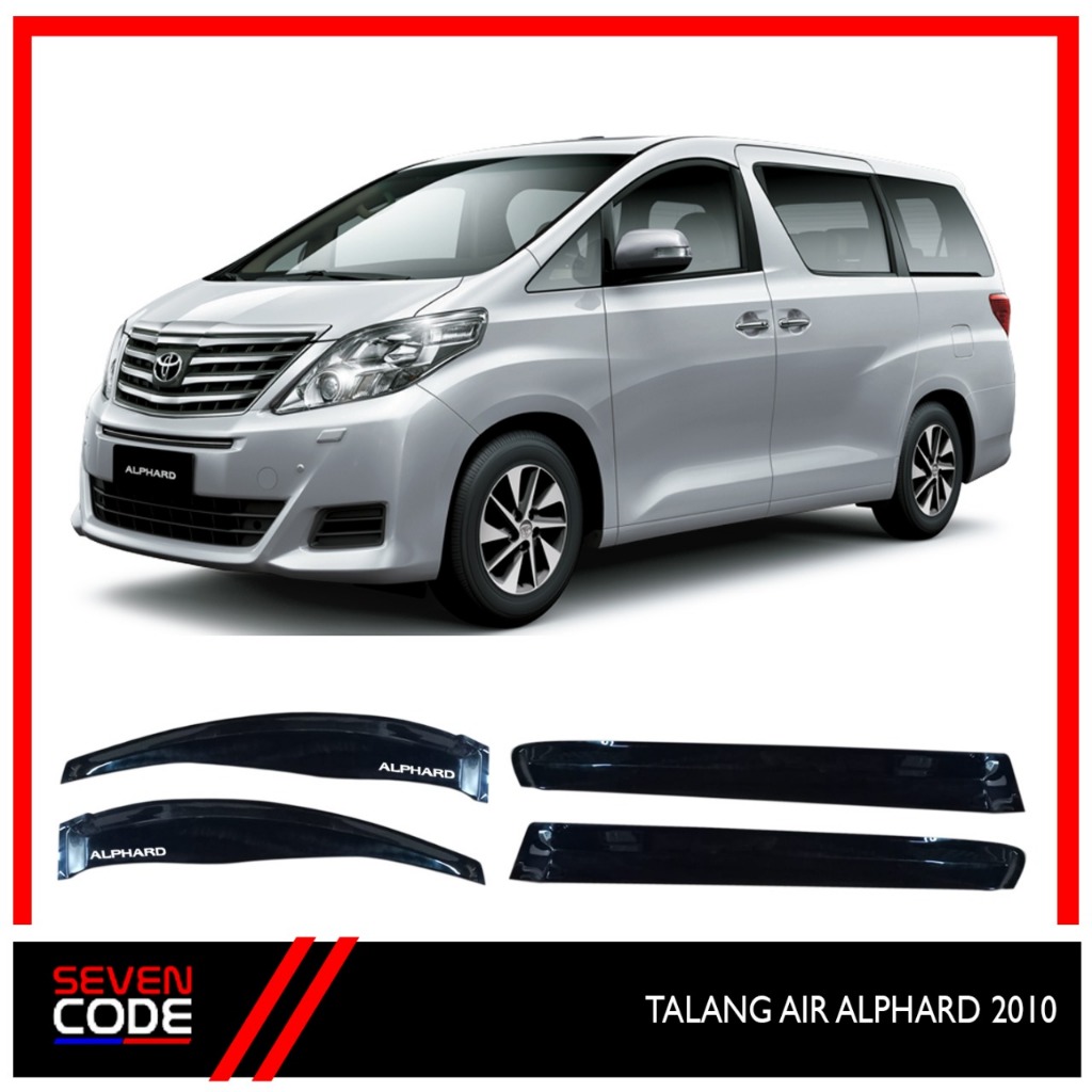 TALANG AIR ALPHARD 2010 HITAM MODEL SLIM SIDE VISOR ALPHARD 2010 HITAM SLIM TALANG HUJAN ALPHARD 201
