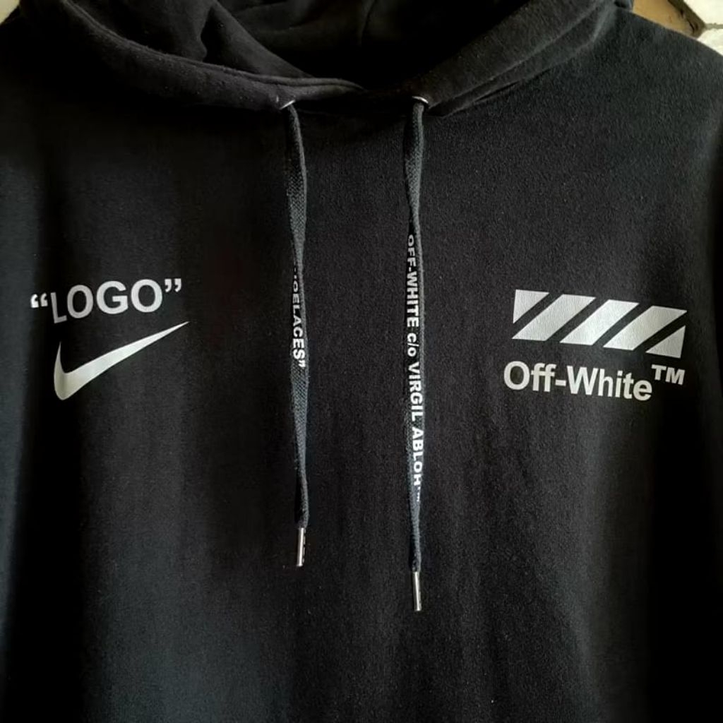 hoodie preloved original nike × offwhite