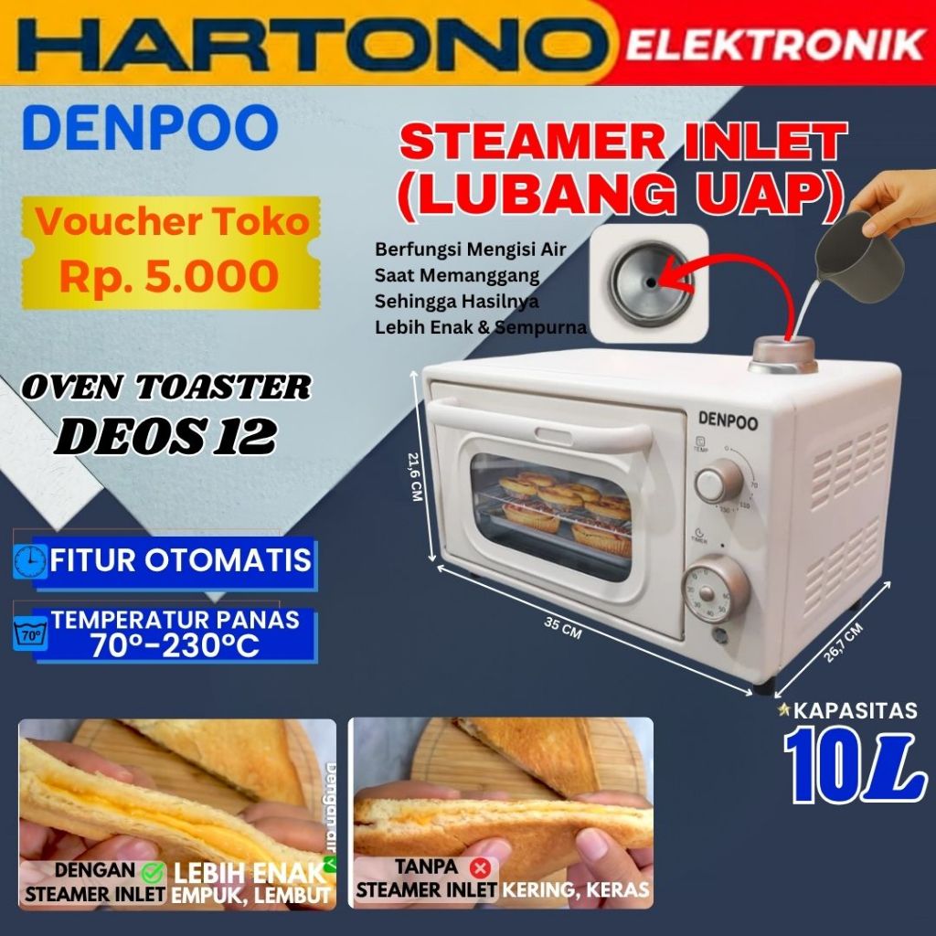 Electric Oven Denpoo DEO 12