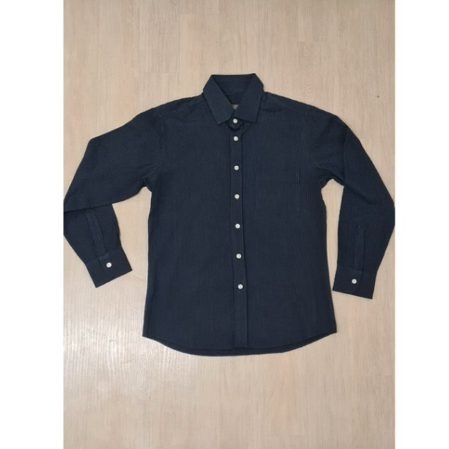 Kemeja premium pria, kemaja hitam pria premium, kemeja garis