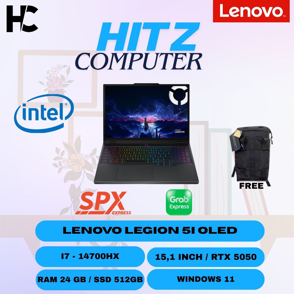 LENOVO LEGION 5I 15 OLED I7 14700HX RTX5050 8GB/ 24GB 512GB W11+OHS+M365B 15.1WQXGA 165HZ 24ZRGB 3Y+