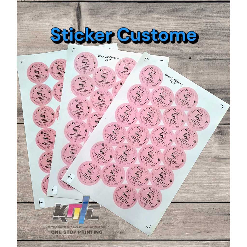CETAK STIKER TAHAN AIR GLOSSY || VINYL
