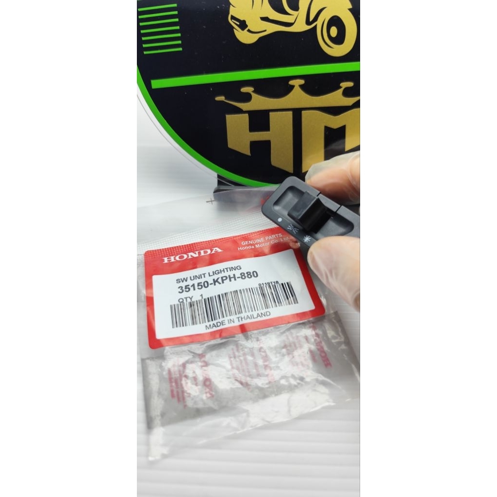 35150-KPH-880 35150-KPH-880 TOMBOL LAMPU SEN Tombol Lampu Depan Lightning Karisma Revo 100 Supra Fit