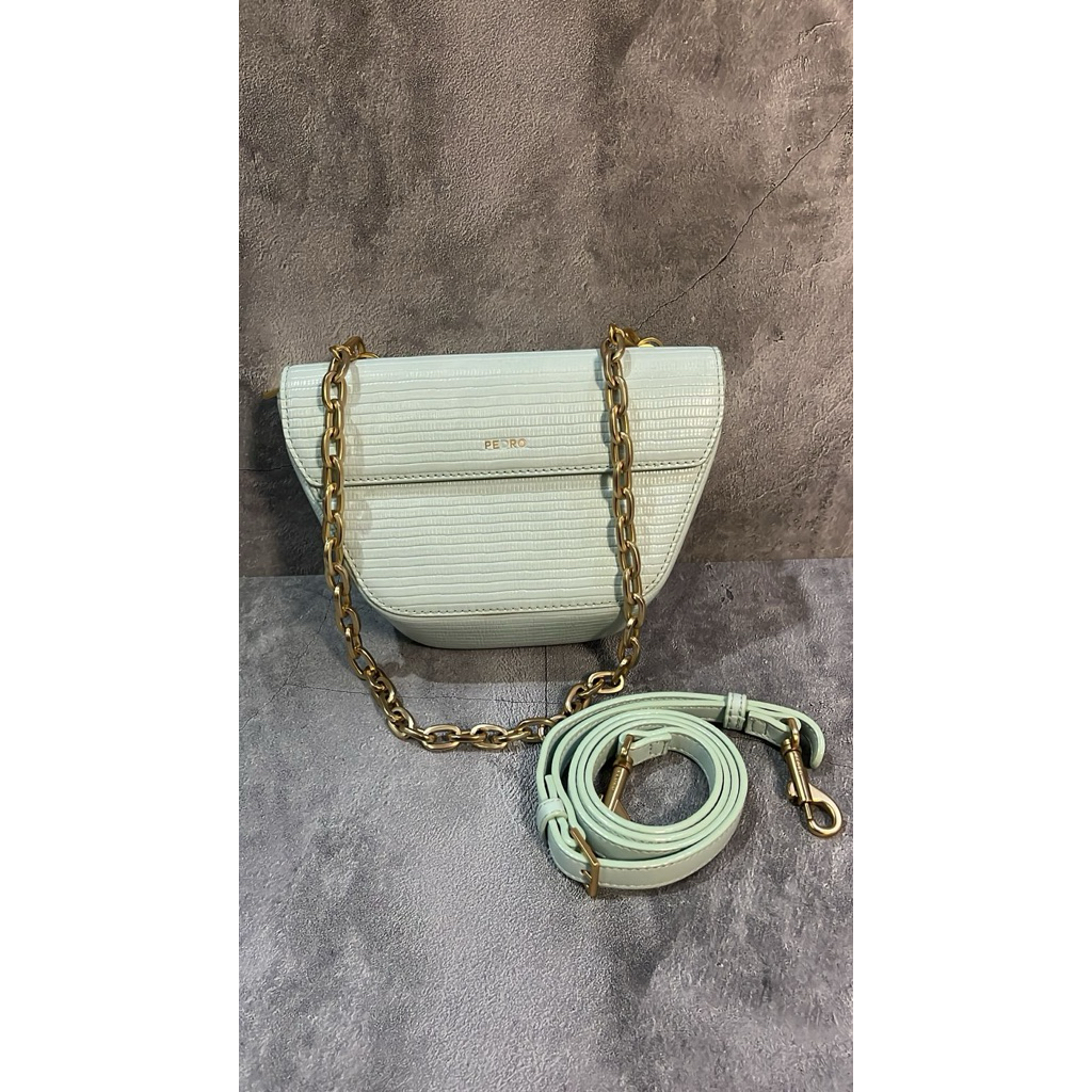 Pedro Shoulder Bag/Pouch/Mini Bag - Soft Green (100% Original)