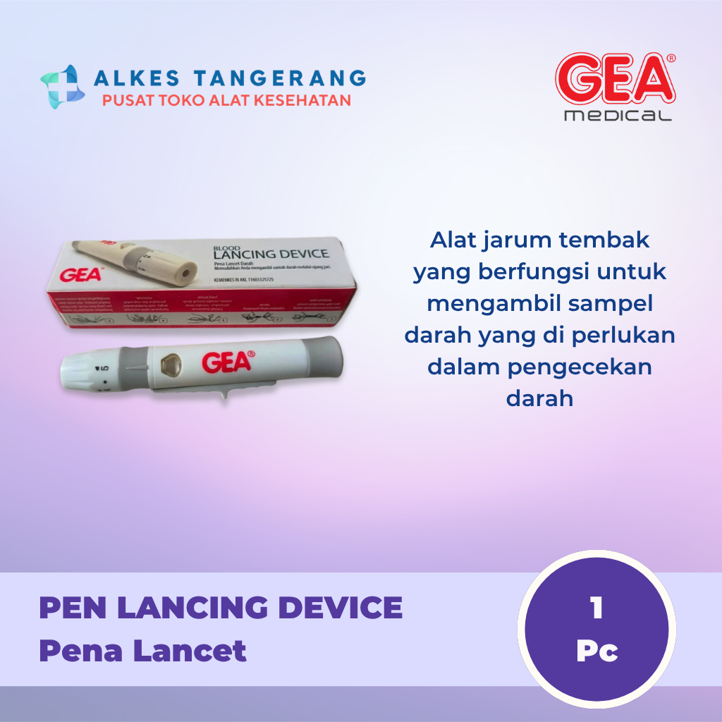GEA Pen Lancing Device Pena Lancet Bekam