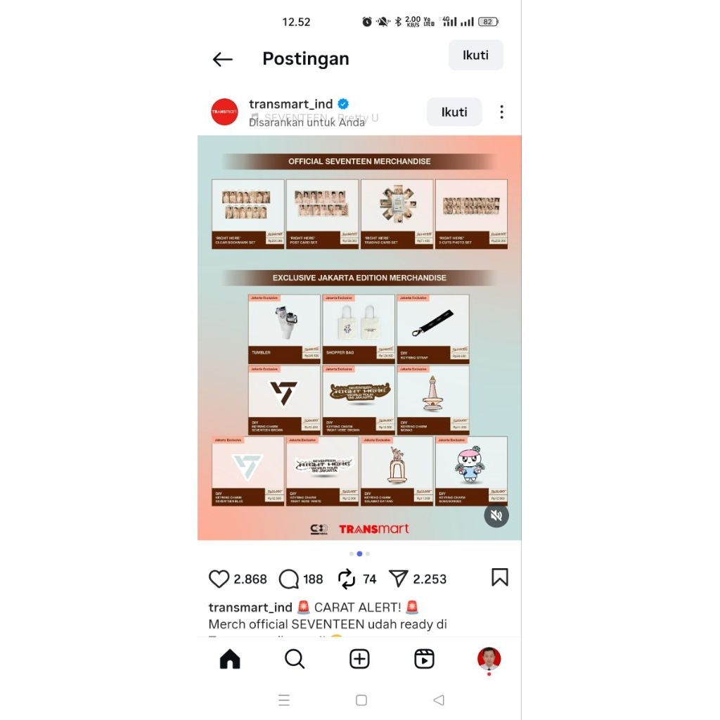 Jastip Seventeen TRANSMART