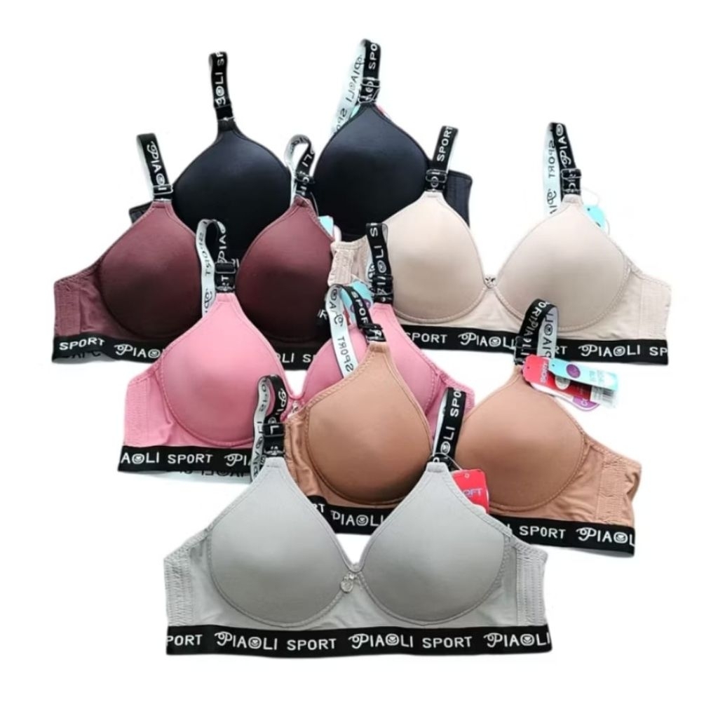 PROMO 3 PCS BH WANITA PIAOLI 389 BRA wanita piaoli BH Piaoli BRA piaoli 389 Size 36 38 40 42