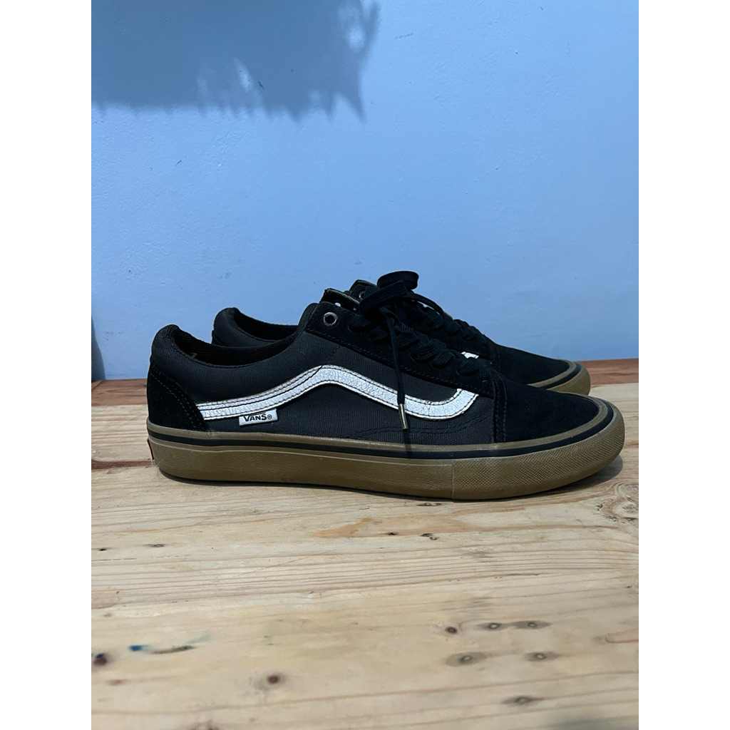 Vans Oldskool Pro Black Gum 42.5 Second Original With Box