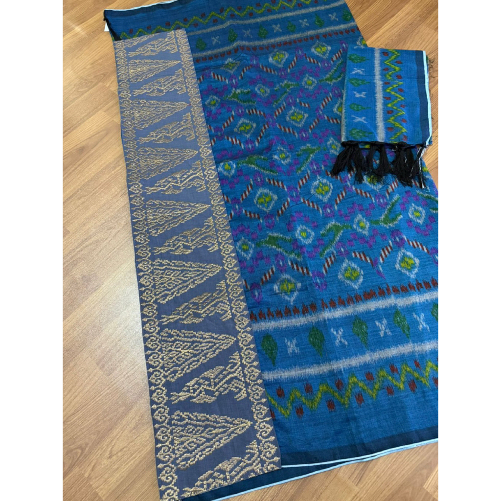 Kamen Endek Lasem Tumpal Bordir set Selendang