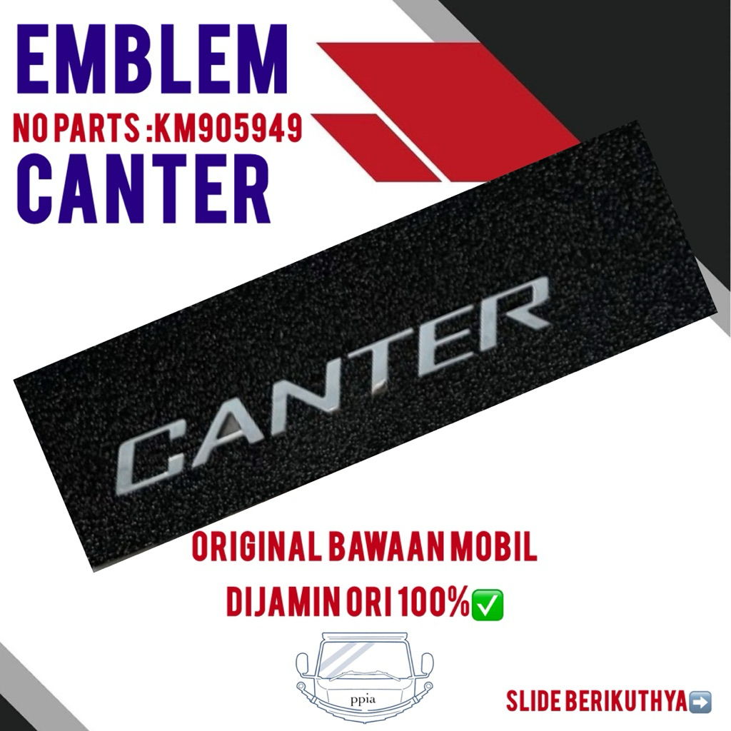 Emblem Canter Original Bawaan Mobil Dijamin Asli Emblem canter Euro4 original 100% logo canter new K