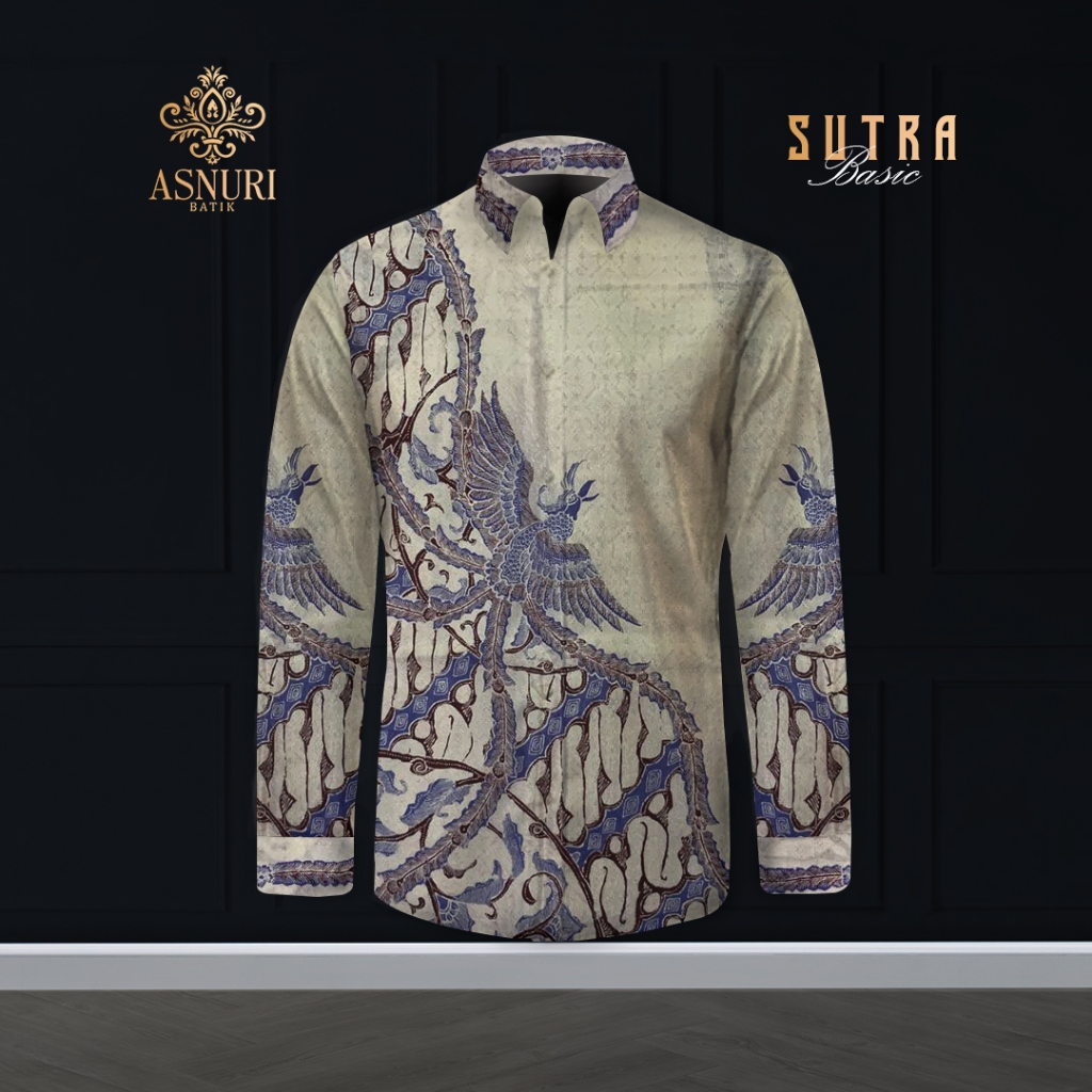 KAIN BATIK TULIS SUTRA ATBM BASIC EXCLUSIVE POLA KEMEJA PRIA - S12086